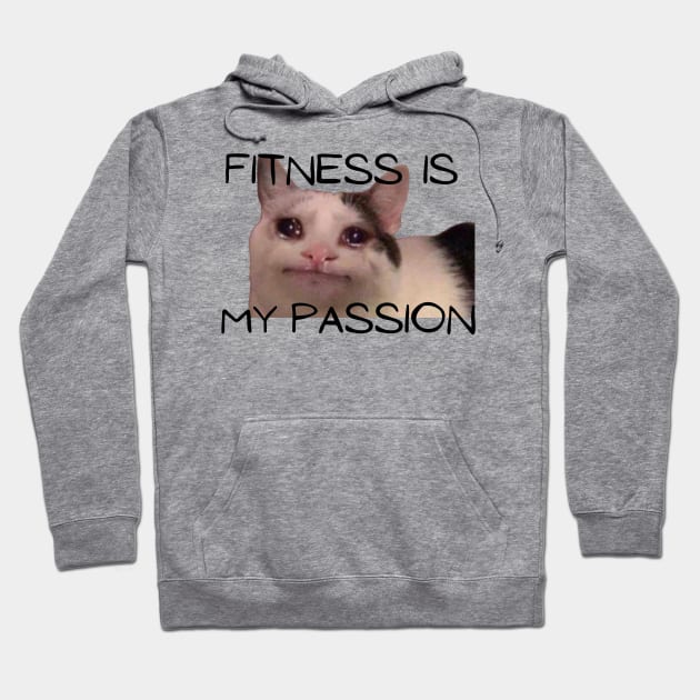 fitness is my passion! Hoodie by Mia desiign